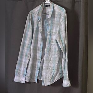 Long sleeve button down shirt 100% cotton